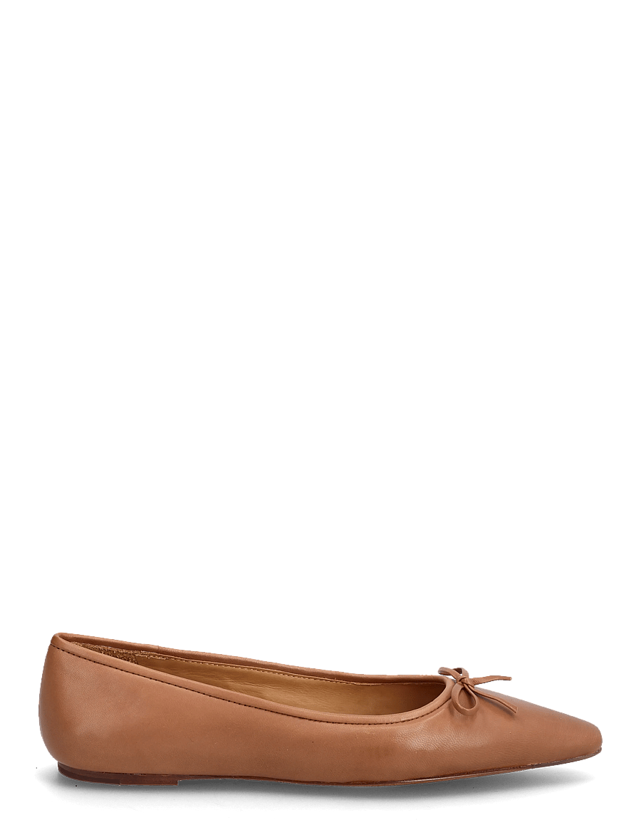 Polo Ralph Lauren - Pointed Leather Ballet Flat - speciella tillfällen - almond - 1