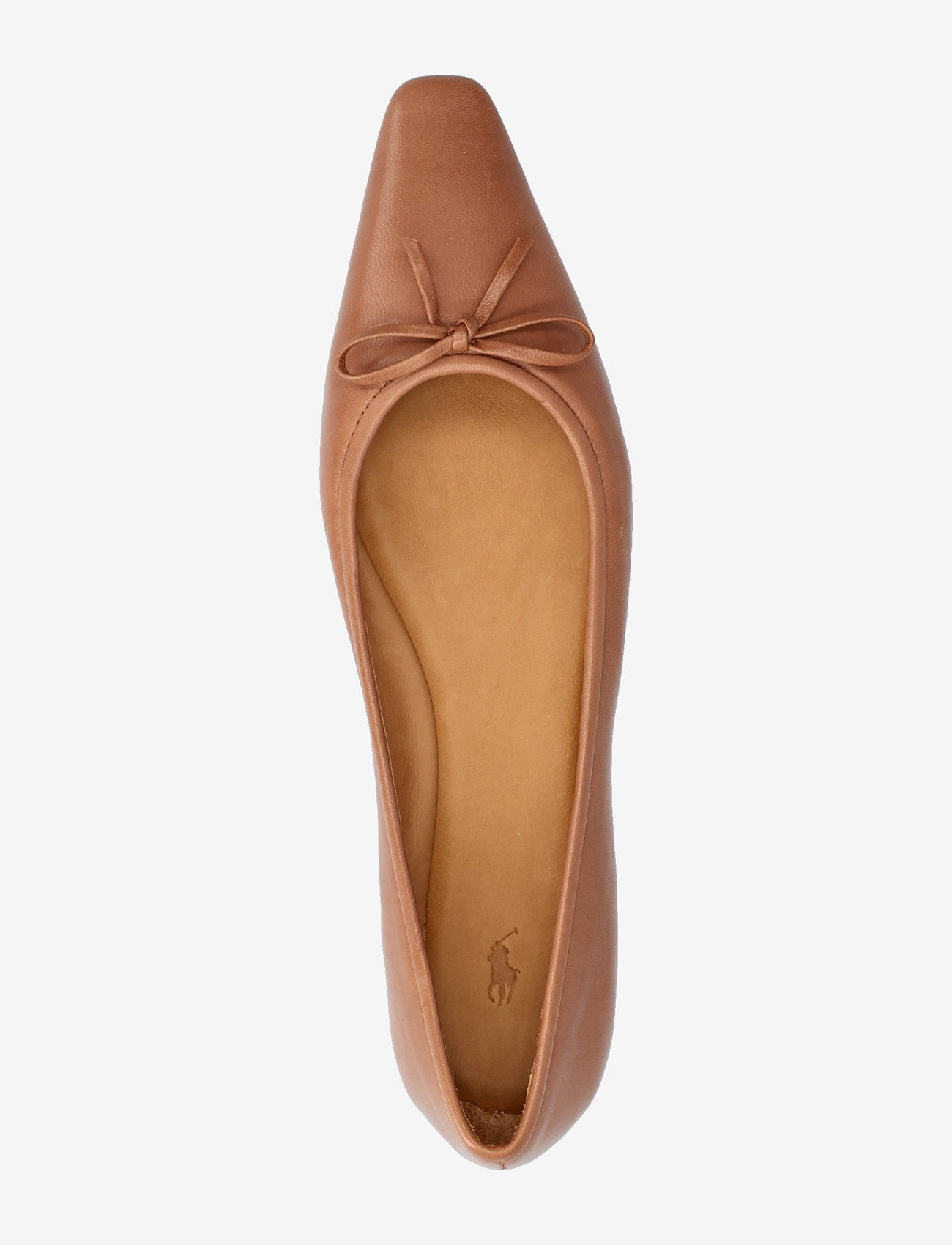 Polo Ralph Lauren - Pointed Leather Ballet Flat - særlige begivenheder - almond - 3