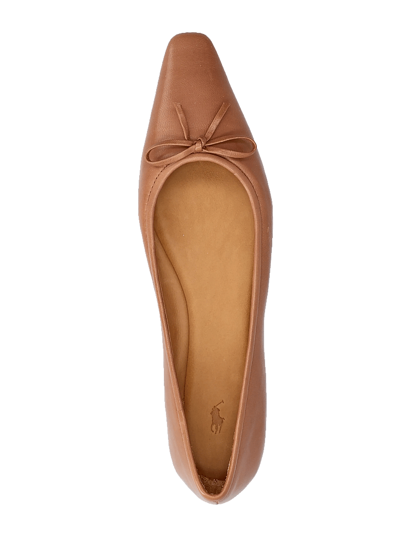 Polo Ralph Lauren - Pointed Leather Ballet Flat - særlige begivenheder - almond - 3