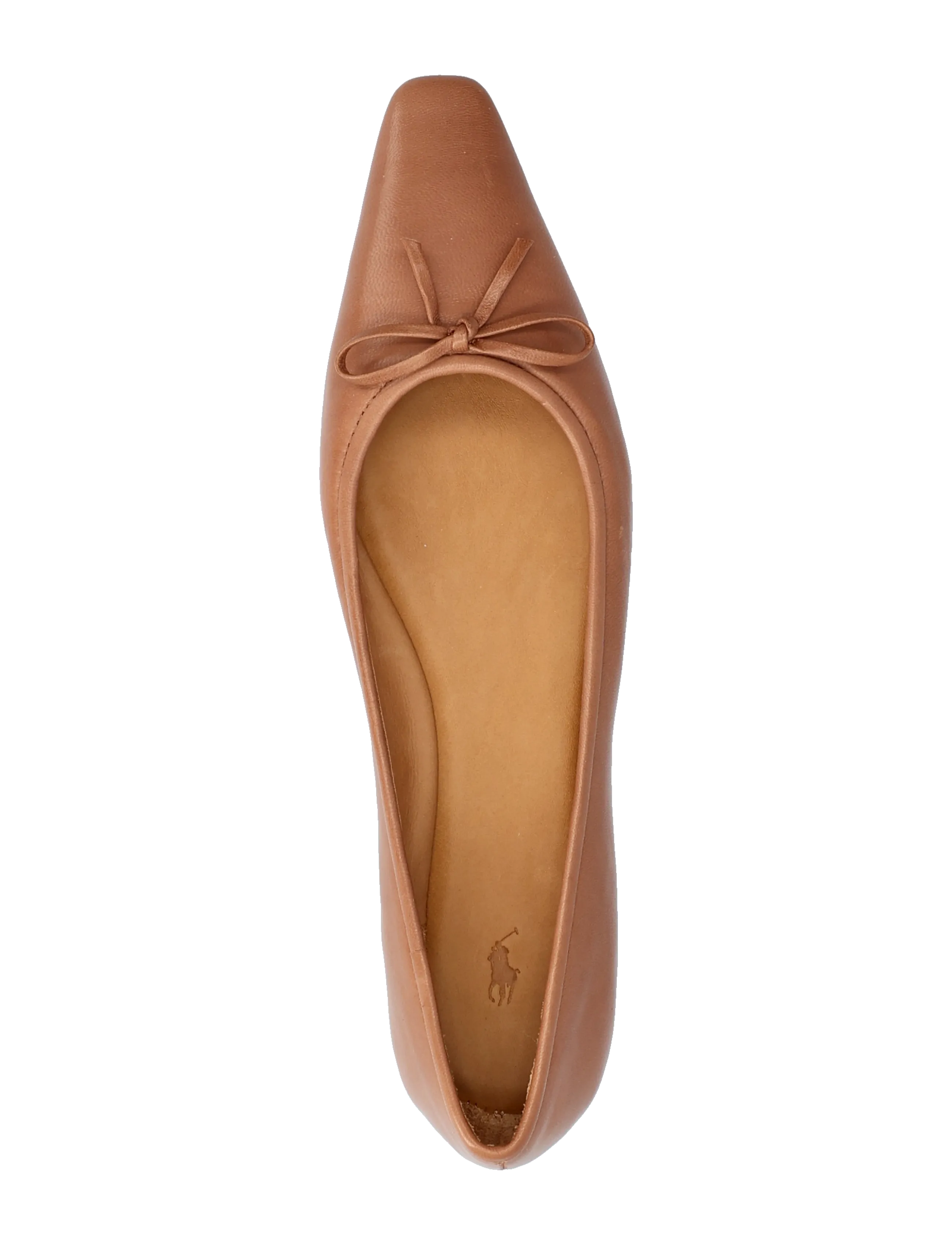 Polo Ralph Lauren - Pointed Leather Ballet Flat - special occasions - almond - 3
