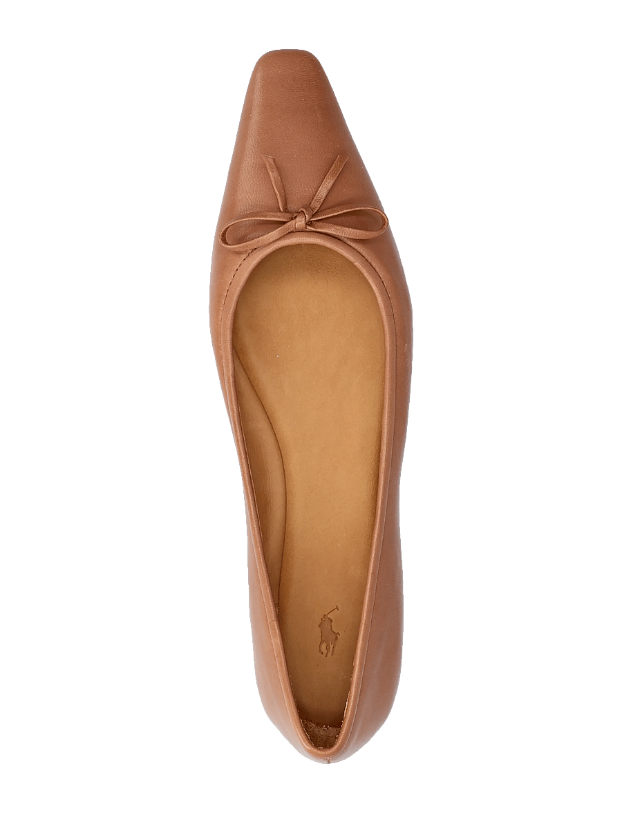Polo Ralph Lauren - Pointed Leather Ballet Flat - speciella tillfällen - almond - 3