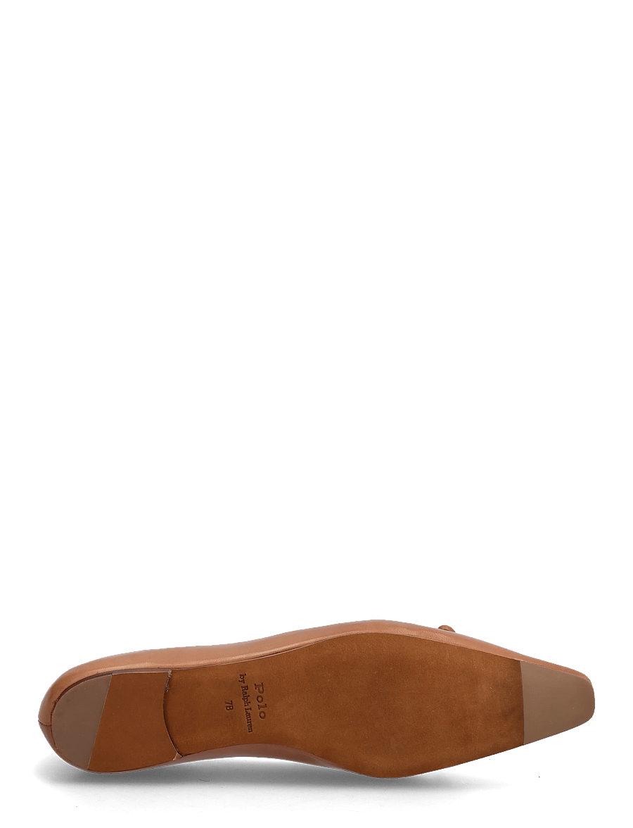 Polo Ralph Lauren - Pointed Leather Ballet Flat - speciella tillfällen - almond - 4