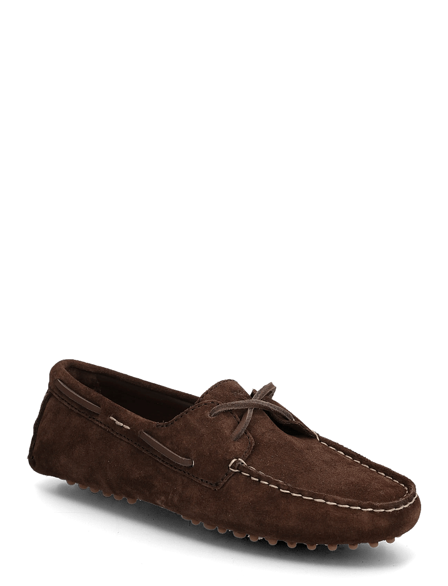 Polo Ralph Lauren - SUEDE-CMP DRVR-FL-DRV - boat shoes - chocolate - 0