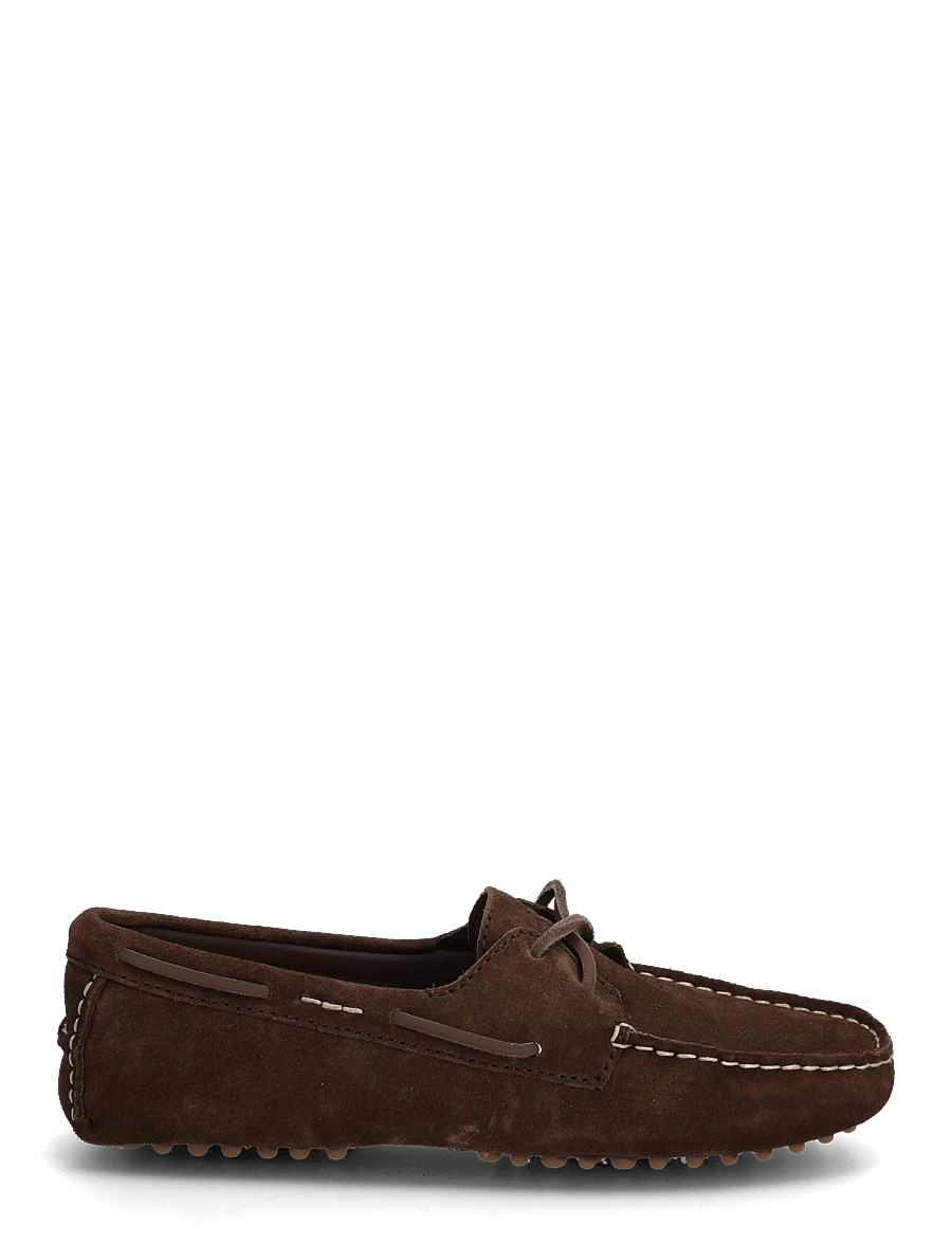 Polo Ralph Lauren - SUEDE-CMP DRVR-FL-DRV - boat shoes - chocolate - 1