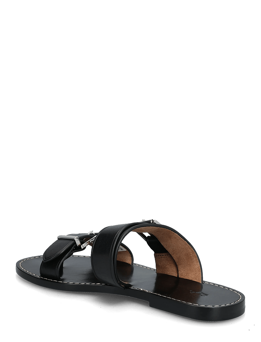 Polo Ralph Lauren - Buckle-Detail Leather Slide Sandal - madalad sandaalid - black - 2