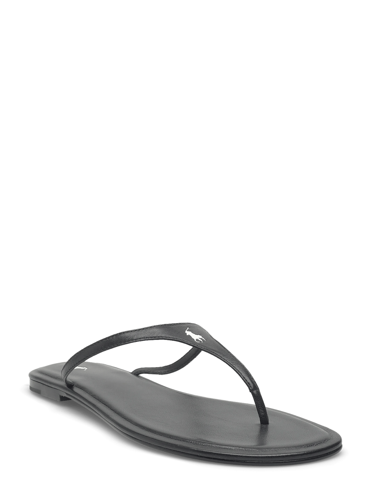 Polo Play Leather Thong Sandal Black Polo Ralph Lauren