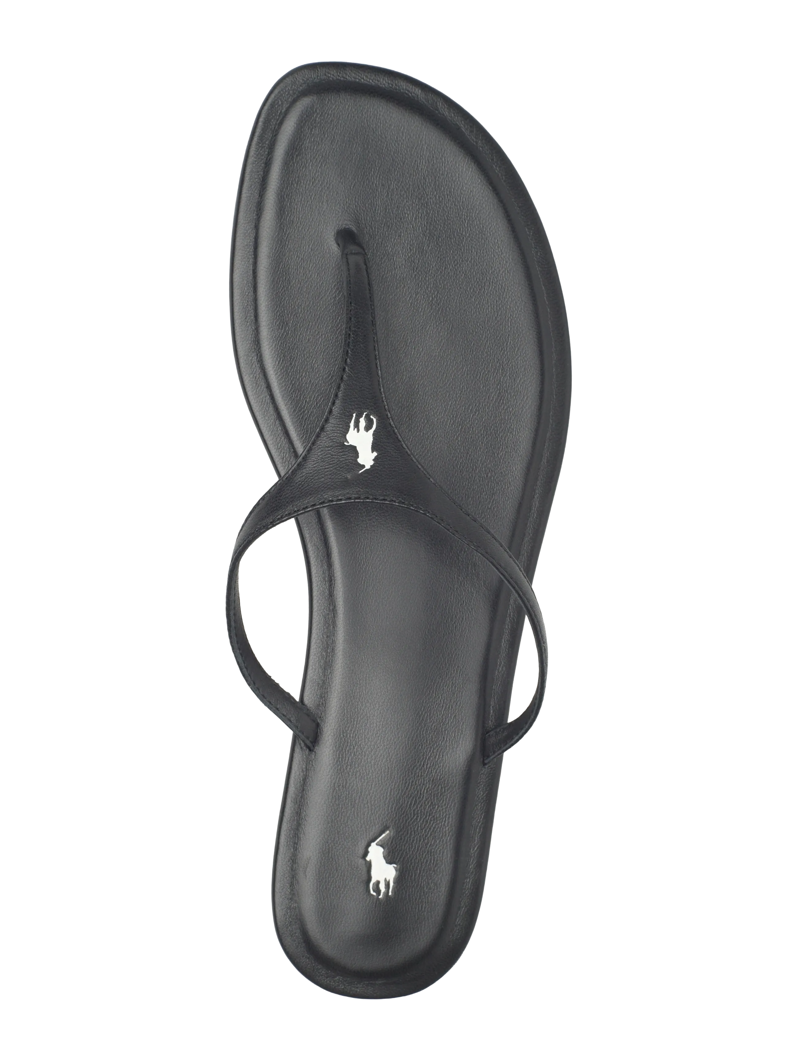 Polo Ralph Lauren - Polo Play Leather Thong Sandal - sandales plates - black - 3