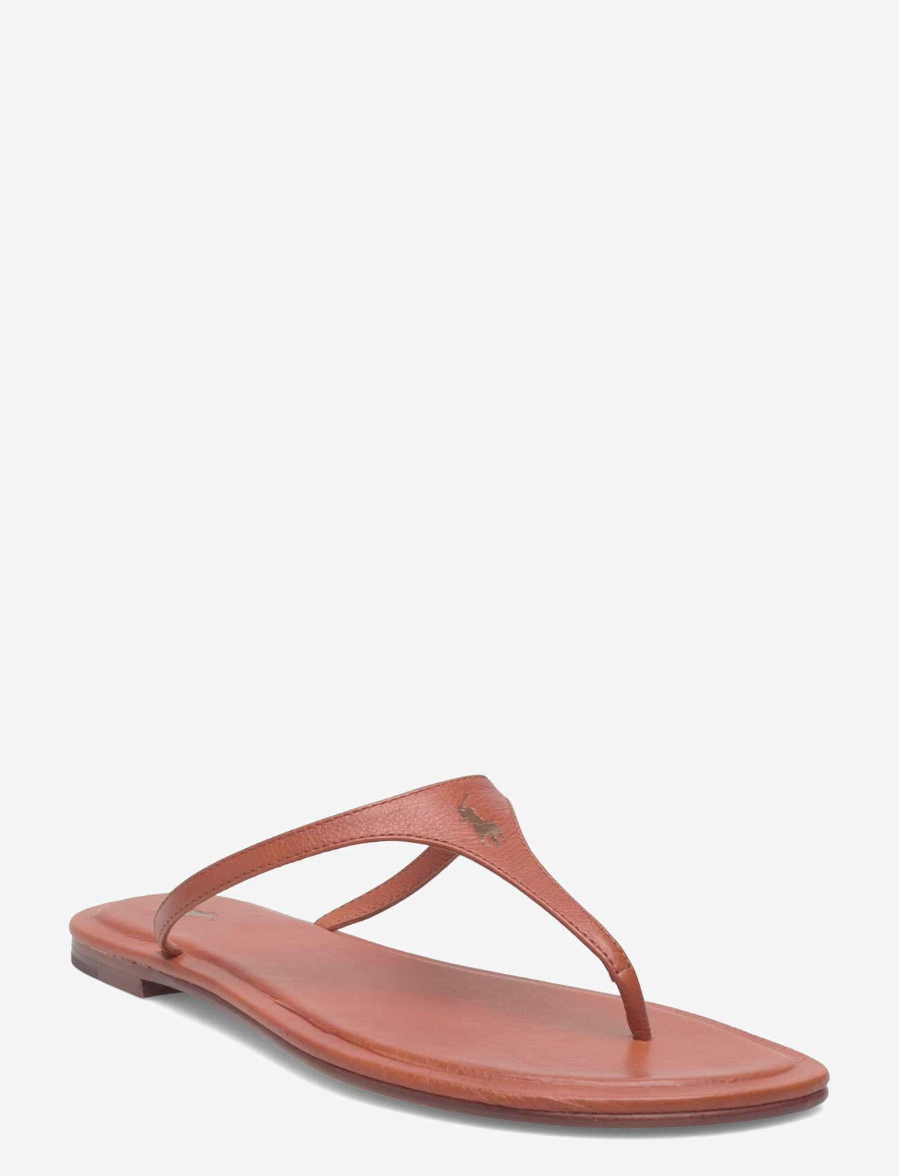 Polo Ralph Lauren - Polo Play Calfskin Thong Sandal - klip-klapper - cuoio - 0
