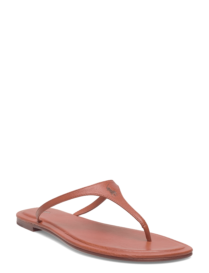 Polo Ralph Lauren - Polo Play Calfskin Thong Sandal - klip-klapper - cuoio - 0