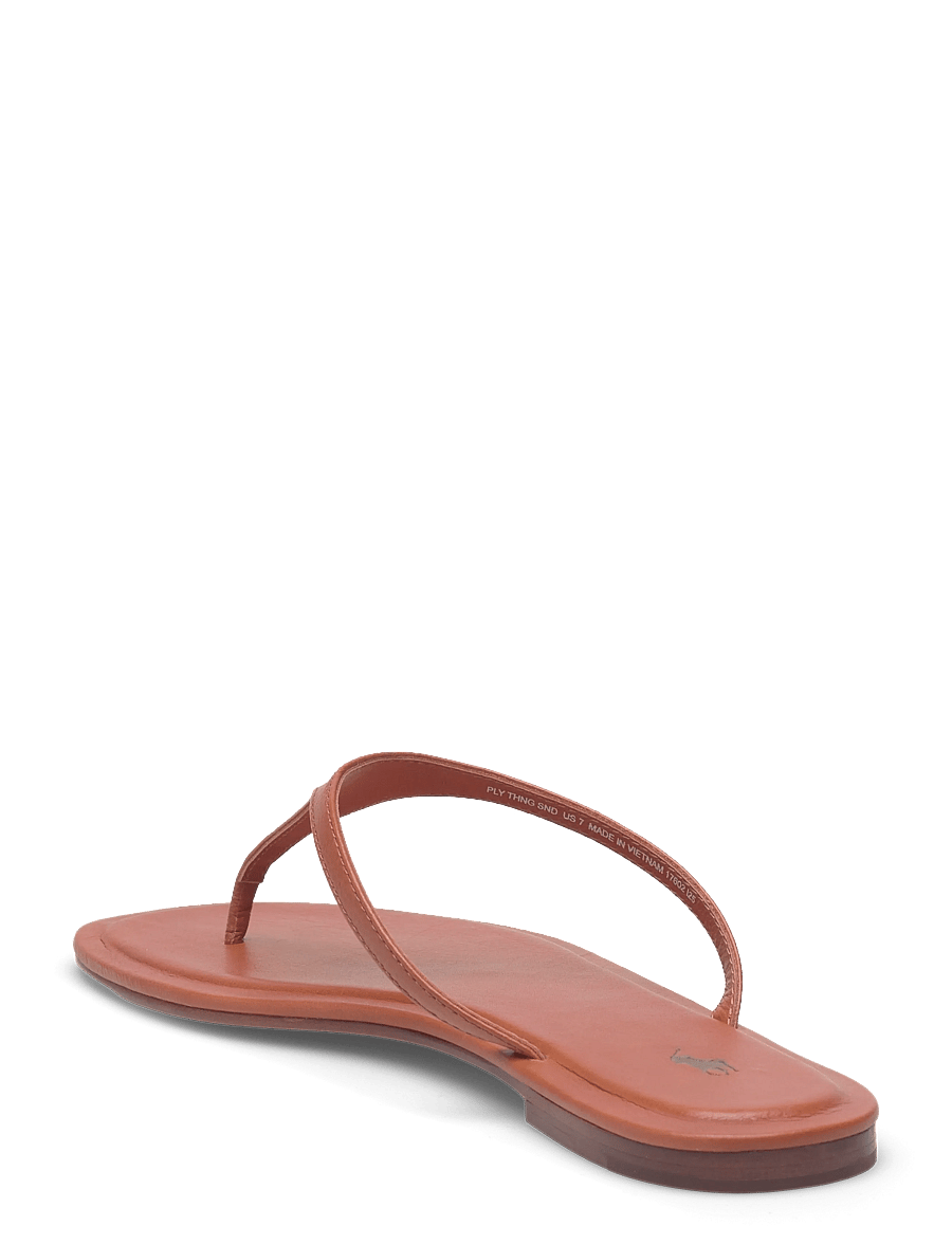 Polo Ralph Lauren - Polo Play Calfskin Thong Sandal - sandales plates - cuoio - 2