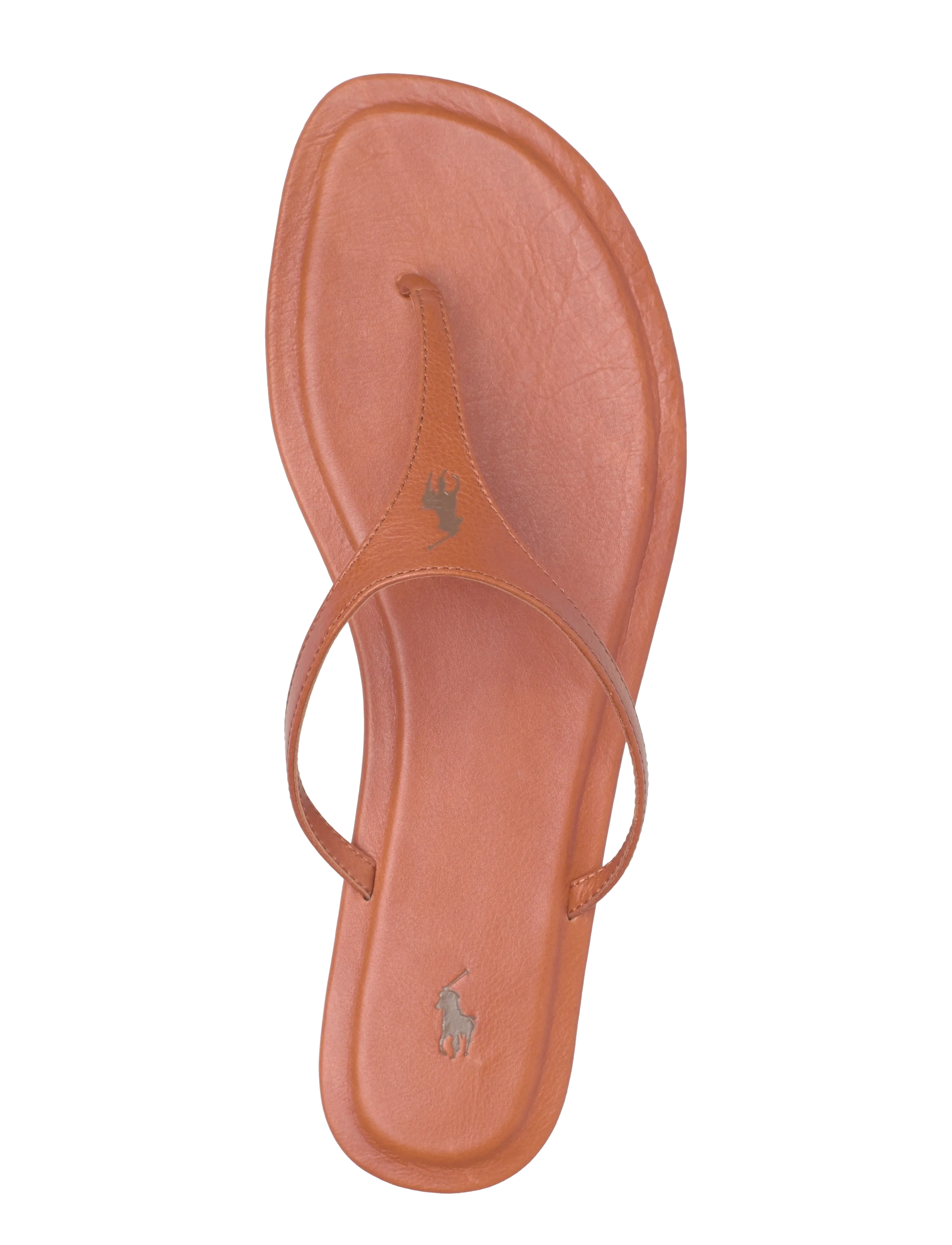 Polo Ralph Lauren - Polo Play Calfskin Thong Sandal - sandales plates - cuoio - 3