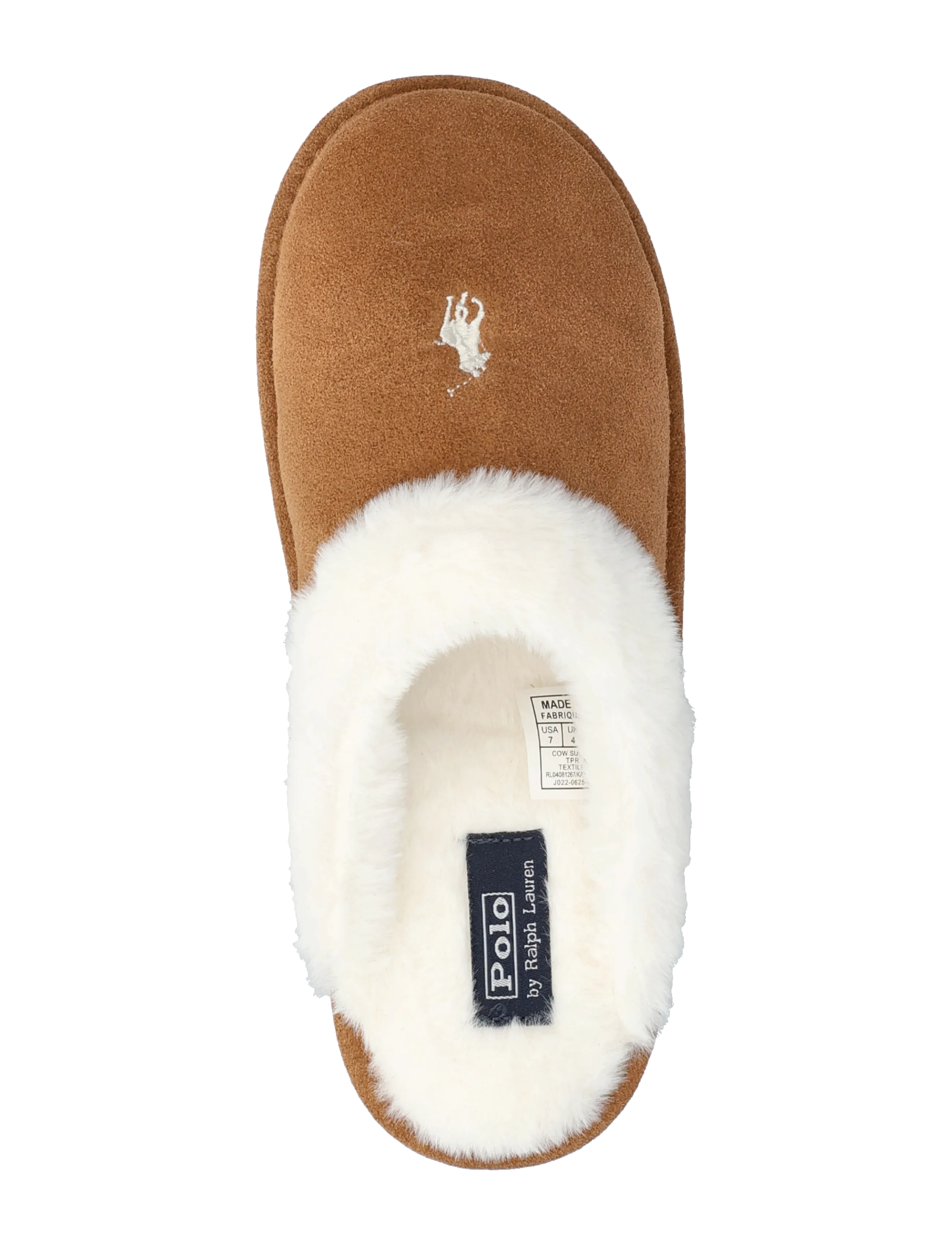 Polo Ralph Lauren - Pony Suede & Faux-Fur Slipper - snff suede/ cream - 3