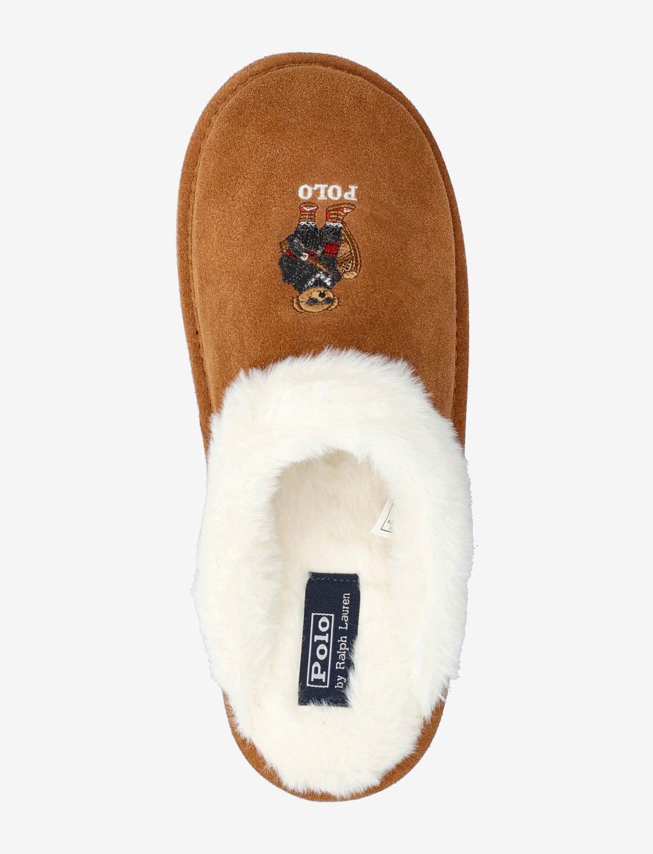 Polo Ralph Lauren - Polo Bear Suede & Faux-Fur Slipper - inneskor - snff suede/ holid - 3