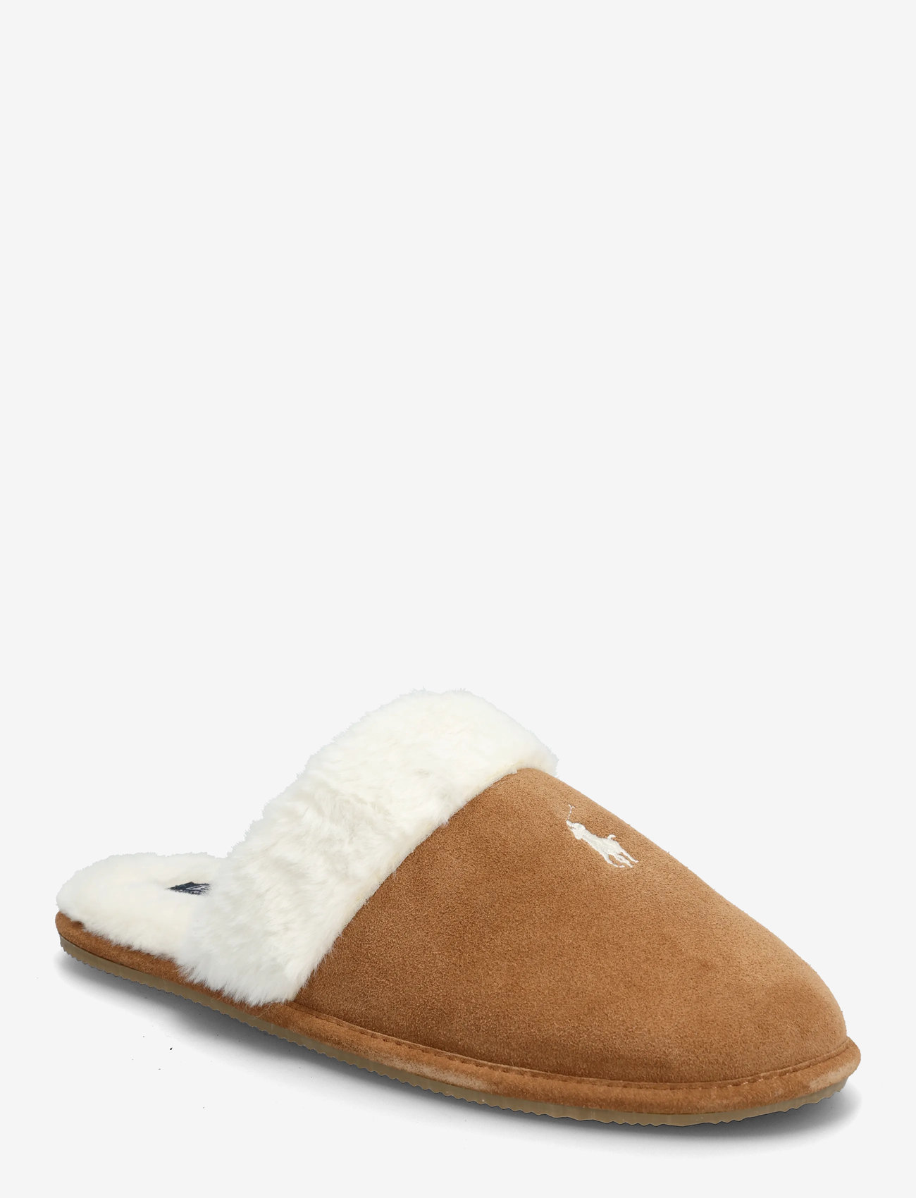 Polo Ralph Lauren - Pony Suede & Faux-Fur Slipper - inneskor - snff suede / crea - 0