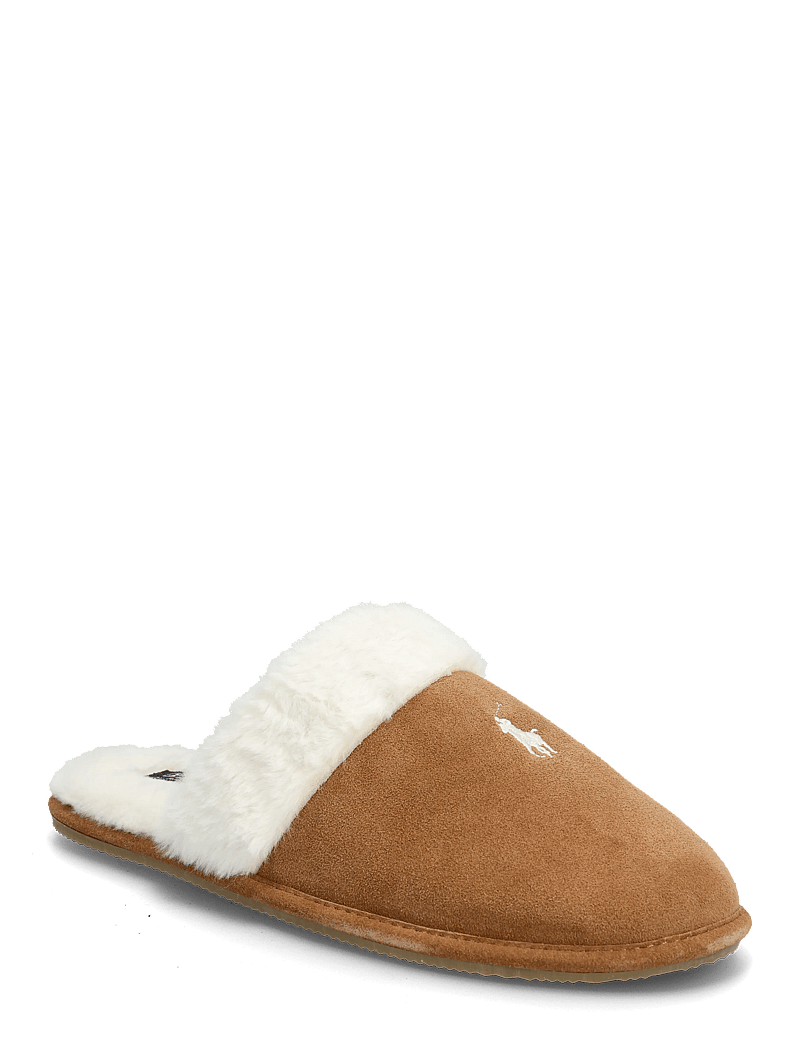 Polo Ralph Lauren - Pony Suede & Faux-Fur Slipper - kingad - snff suede / crea - 0