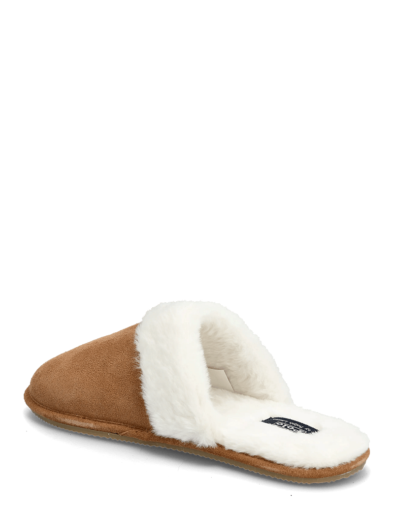 Polo Ralph Lauren - Pony Suede & Faux-Fur Slipper - kingad - snff suede / crea - 2