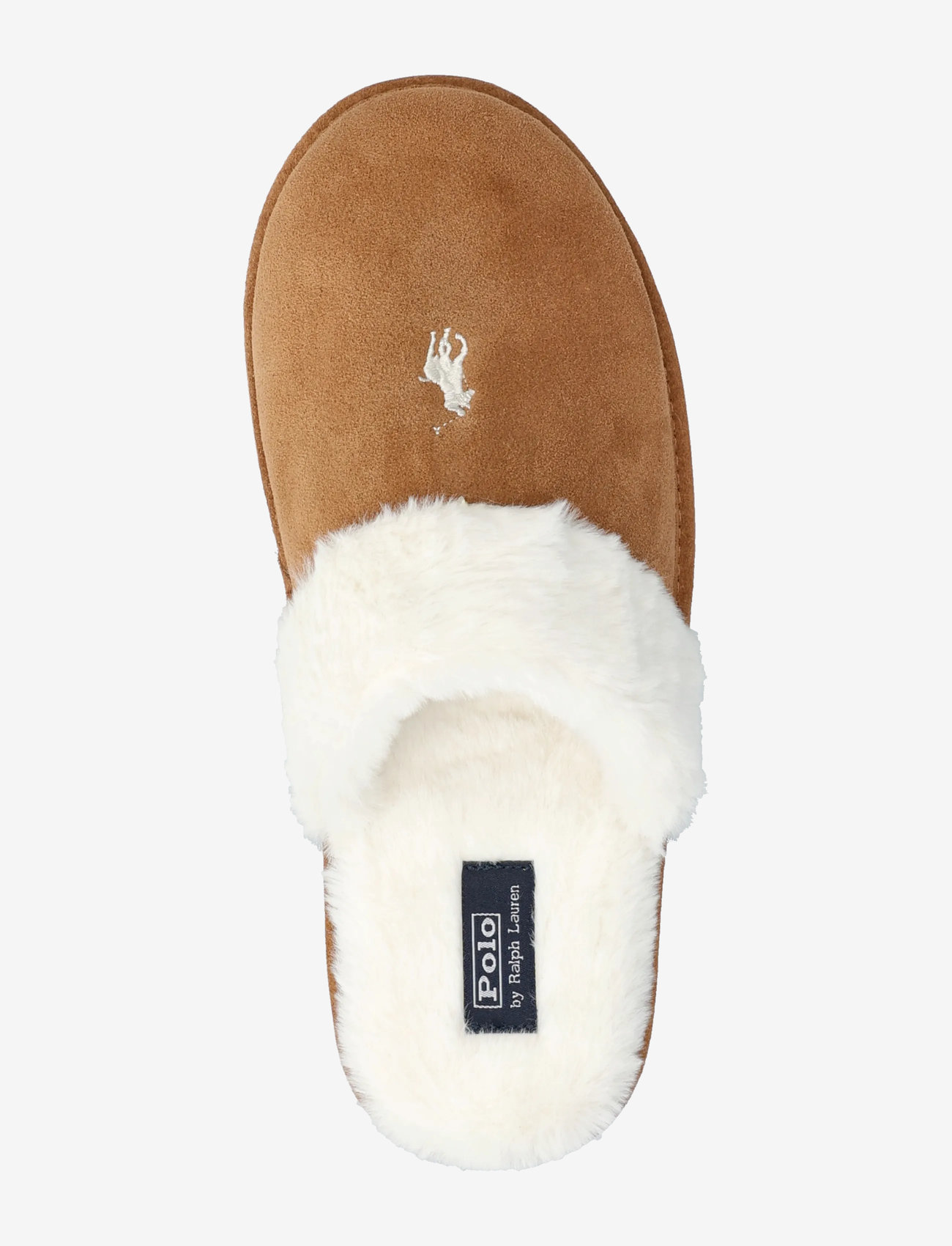 Polo Ralph Lauren - Pony Suede & Faux-Fur Slipper - inneskor - snff suede / crea - 3