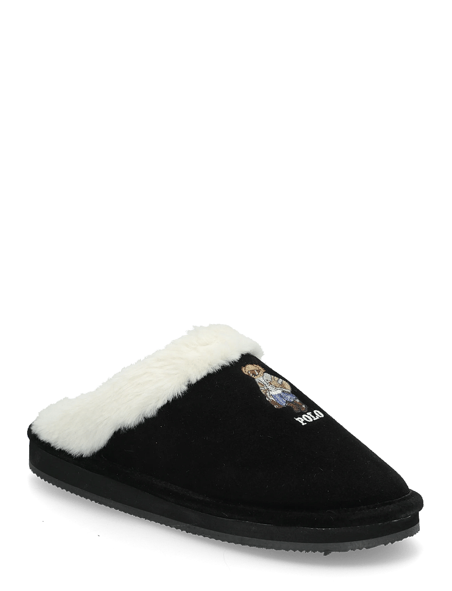 Polo Ralph Lauren - POLYESTER-KAYLEIGH BR-FL-SLP - alltags-style - black suede/cream - 0