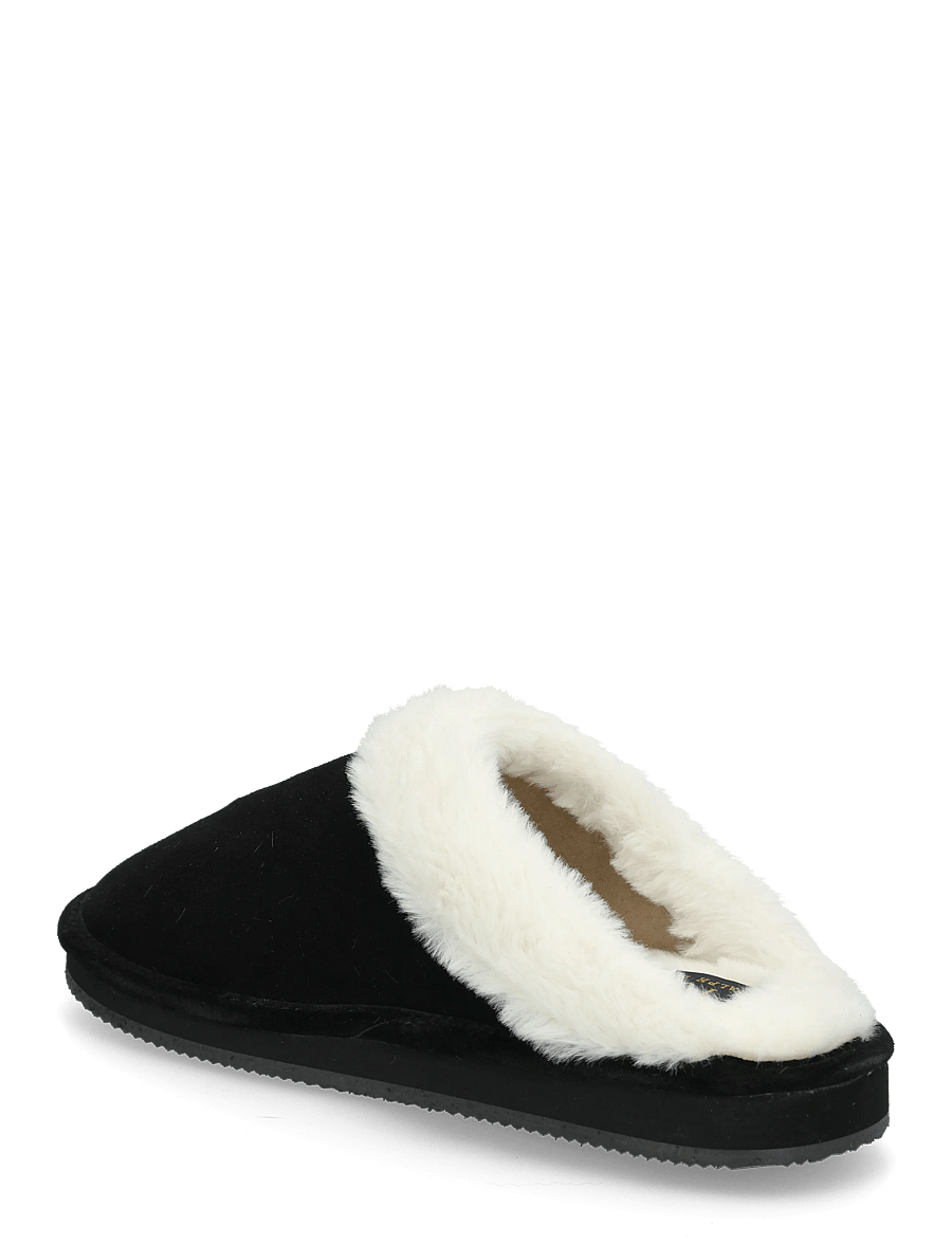 Polo Ralph Lauren - POLYESTER-KAYLEIGH BR-FL-SLP - alltags-style - black suede/cream - 1