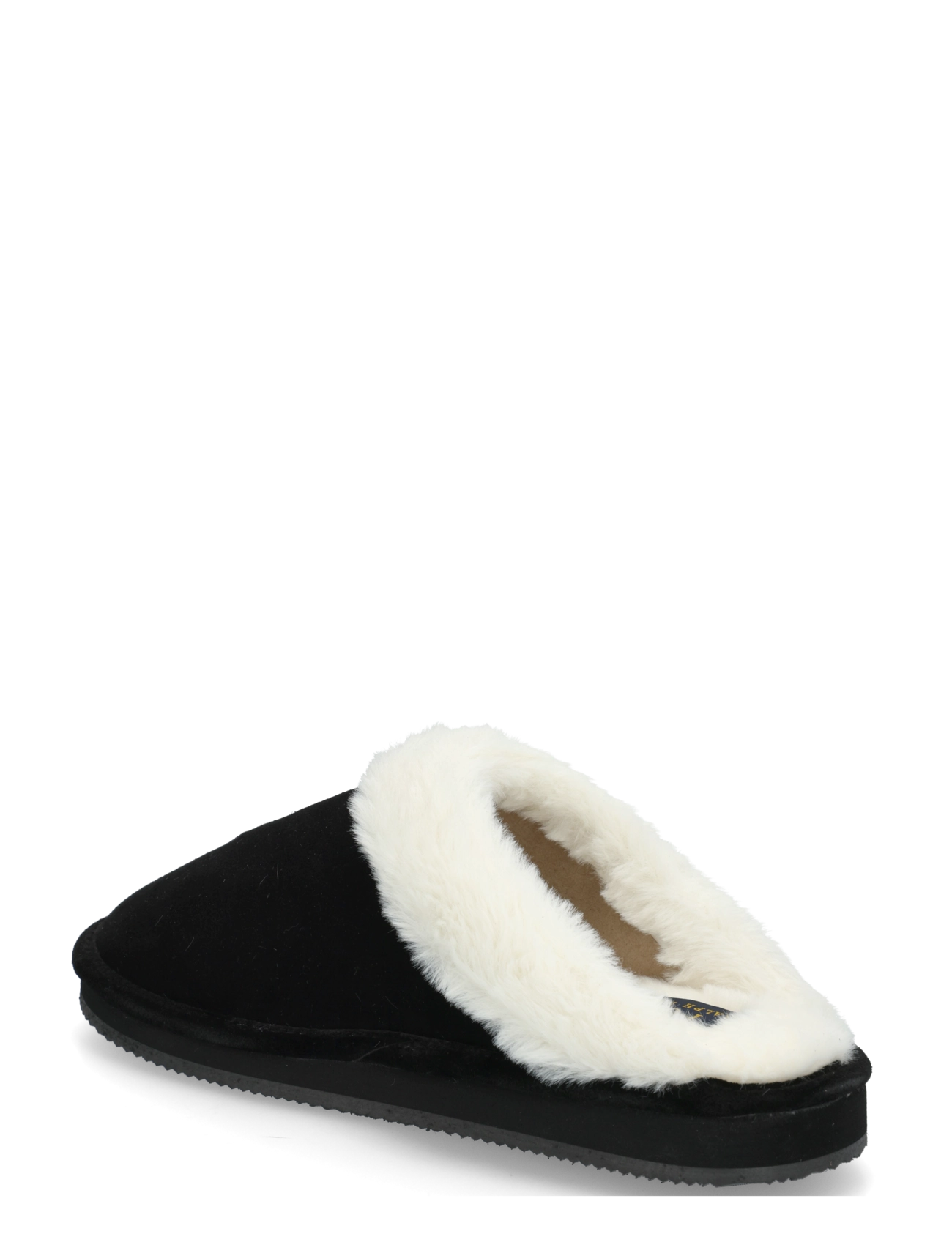 Polo Ralph Lauren - POLYESTER-KAYLEIGH BR-FL-SLP - black suede/cream - 1