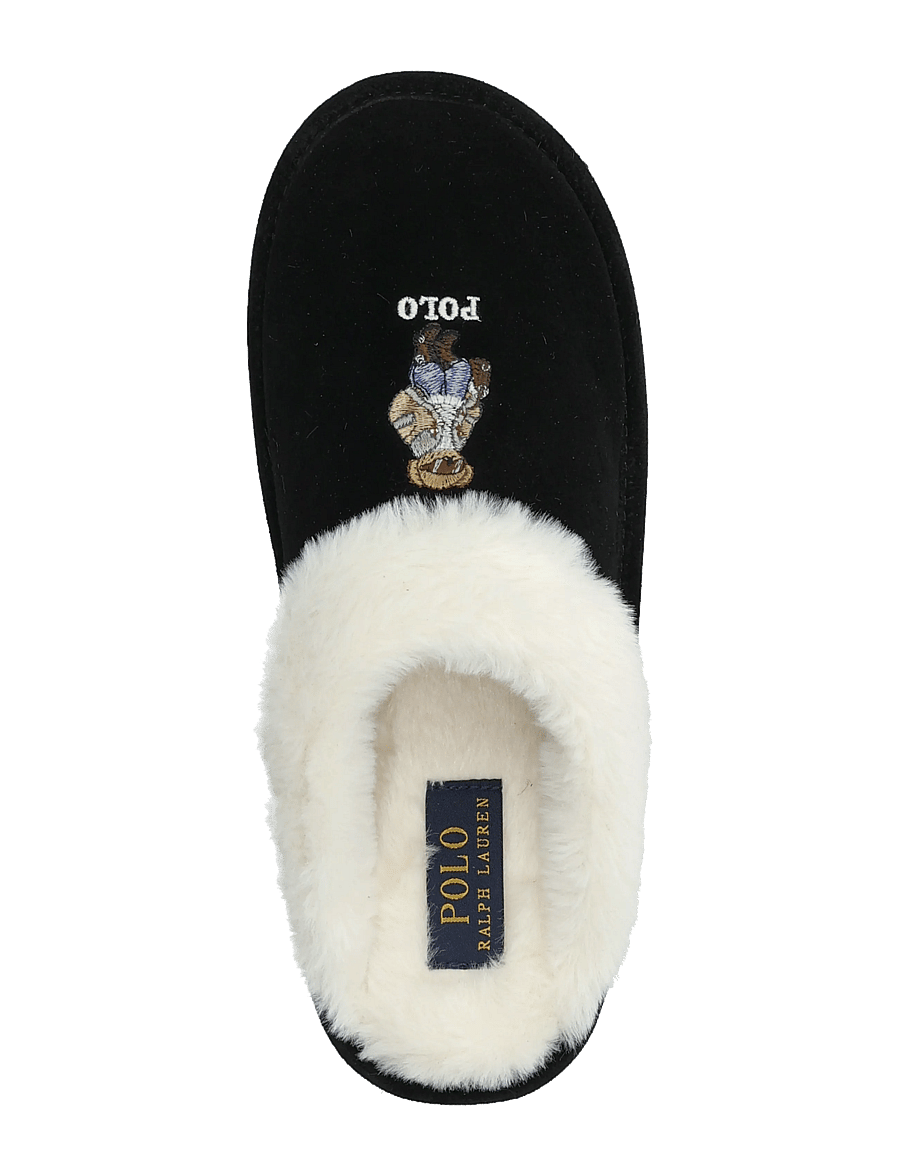 Polo Ralph Lauren - POLYESTER-KAYLEIGH BR-FL-SLP - alltags-style - black suede/cream - 3