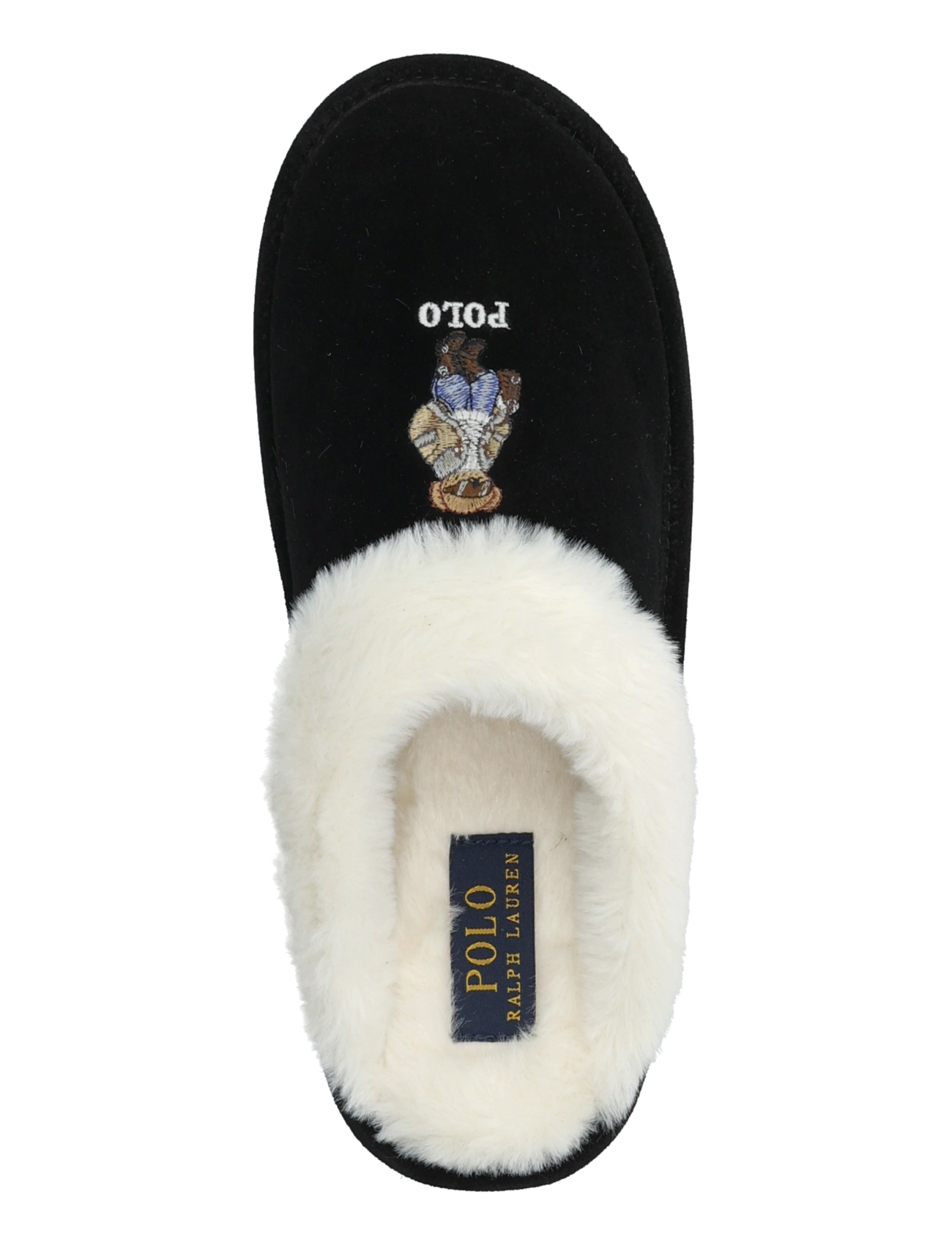 Polo Ralph Lauren - POLYESTER-KAYLEIGH BR-FL-SLP - black suede/cream - 3