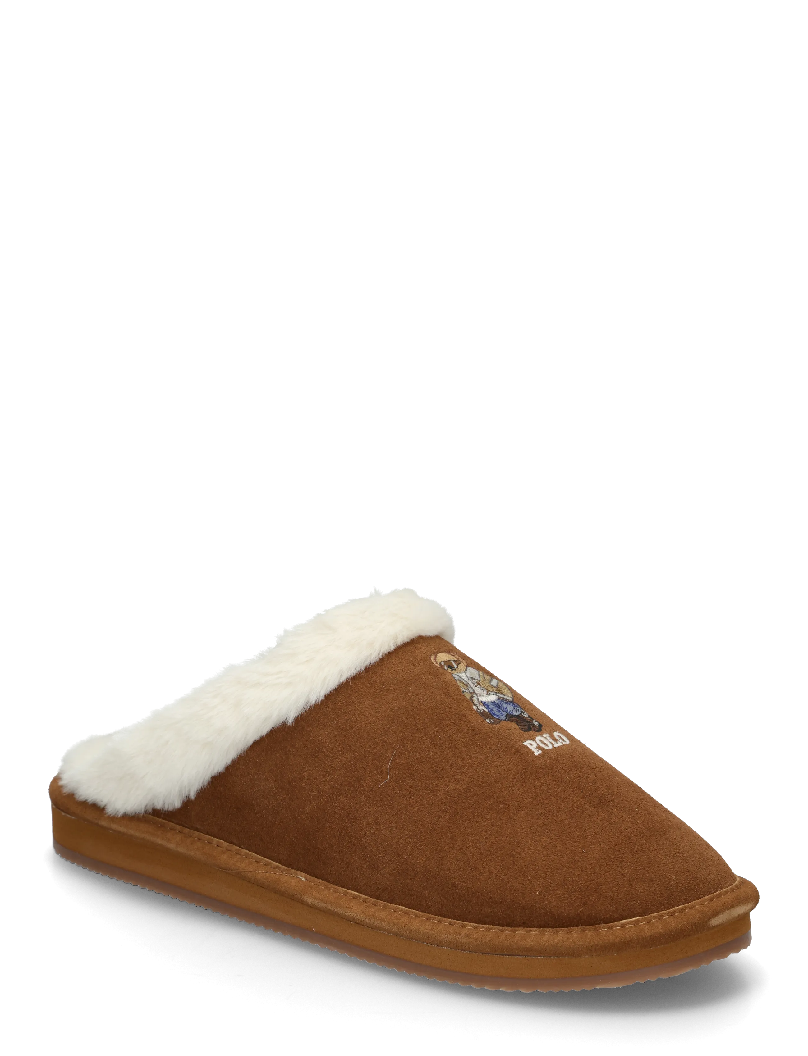 Polo Ralph Lauren POLYESTER-KAYLEIGH BR-FL-SLP - Hjemmesko - SNF SUEDE/CREAM F / brown