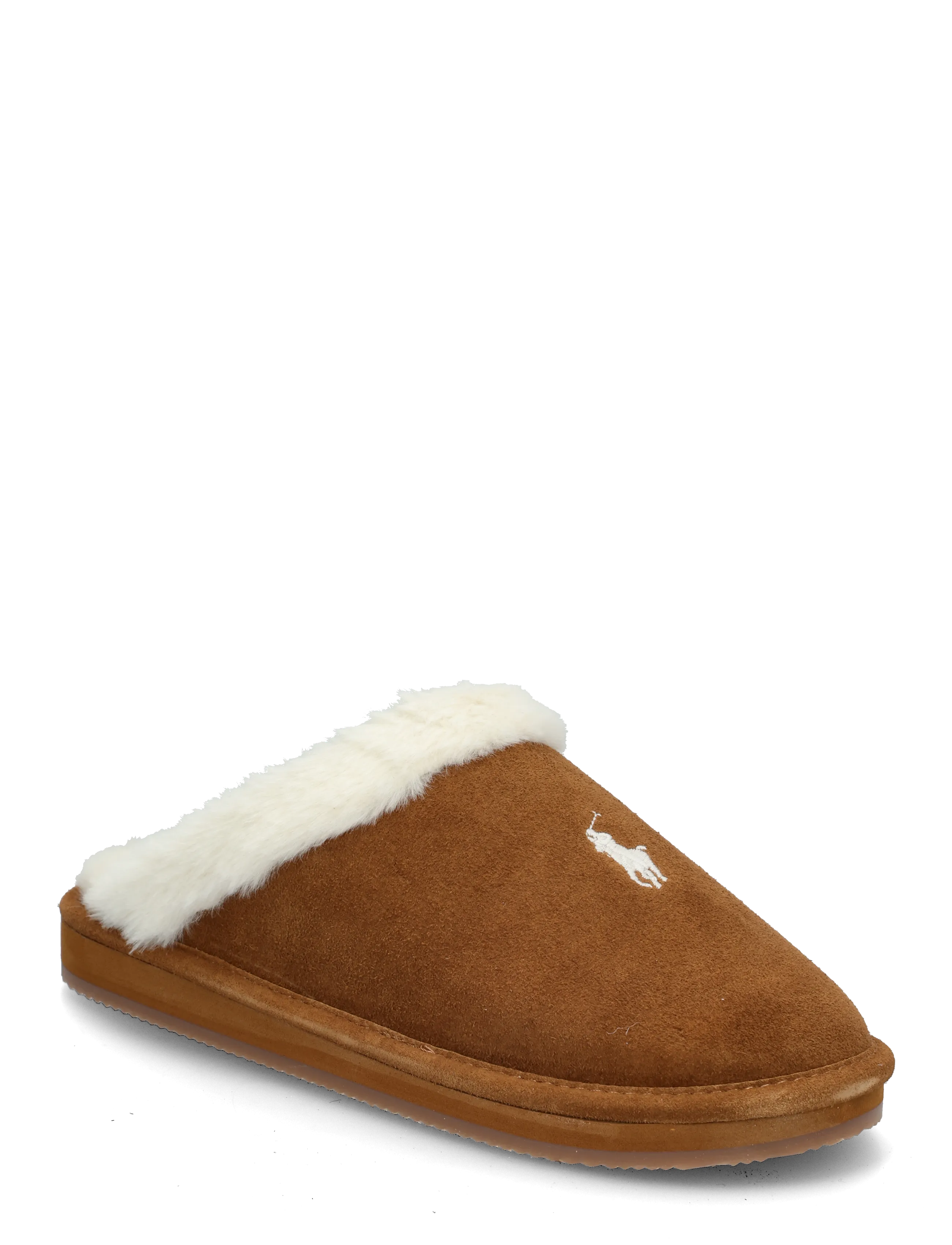 Polo Ralph Lauren POLYESTER-KAYLEIGH-FL-SLP - Hjemmesko - SNF SUEDE/CREAM F / brown