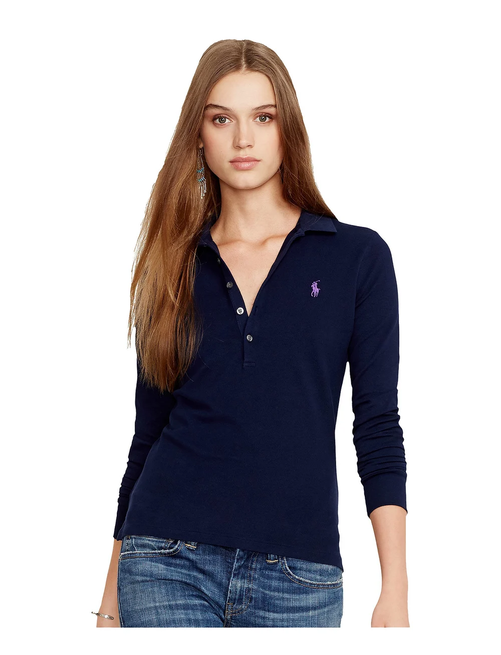 Polo Ralph Lauren - Skinny-Fit Stretch Polo Shirt - kleidung - cruise navy - 4