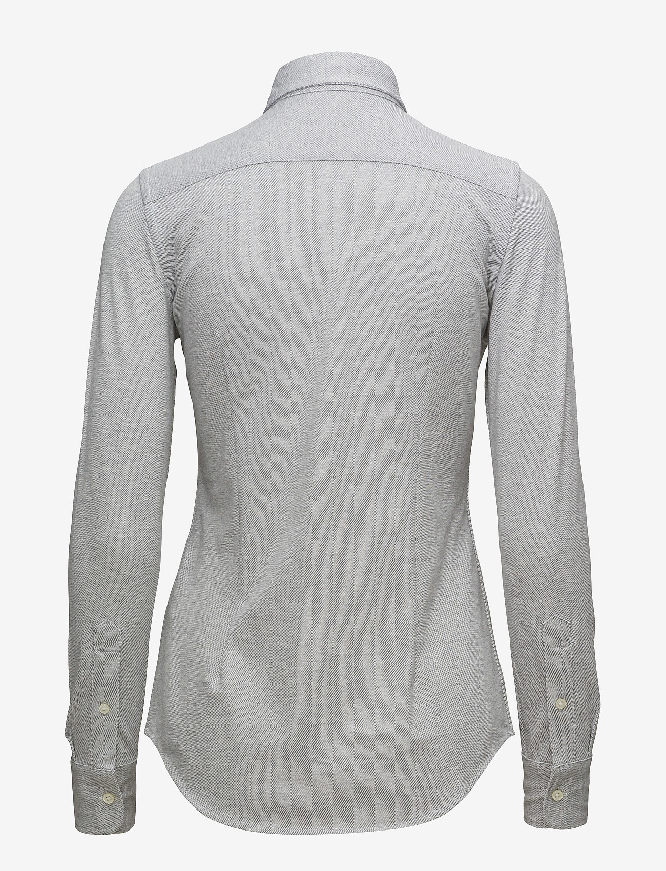 Polo Ralph Lauren - Slim Fit Knit Cotton Oxford Shirt - andover heather - 1