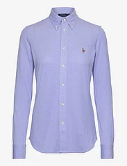 Polo Ralph Lauren - Slim Fit Knit Cotton Oxford Shirt - langærmede skjorter - harbor island blue - 1