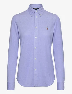 Slim Fit Knit Cotton Oxford Shirt, Polo Ralph Lauren
