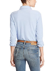Polo Ralph Lauren - Slim Fit Knit Cotton Oxford Shirt - langærmede skjorter - harbor island blue - 3