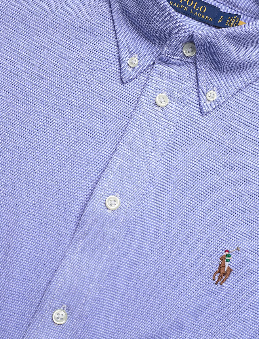 Polo Ralph Lauren - Slim Fit Knit Cotton Oxford Shirt - jeanshemden - harbor island blue - 5