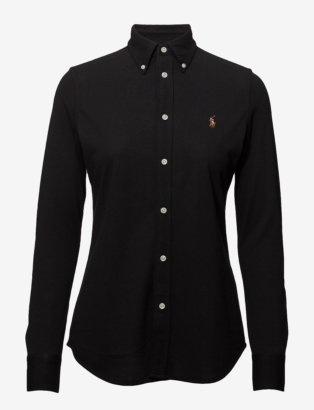 Polo Ralph Lauren - Slim Fit Knit Cotton Oxford Shirt - jeanshemden - polo black - 1