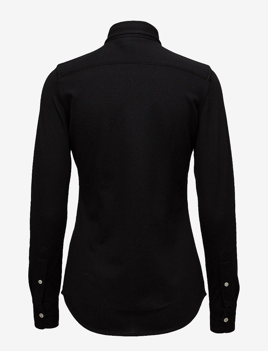 Polo Ralph Lauren - Slim Fit Knit Cotton Oxford Shirt - jeanshemden - polo black - 2