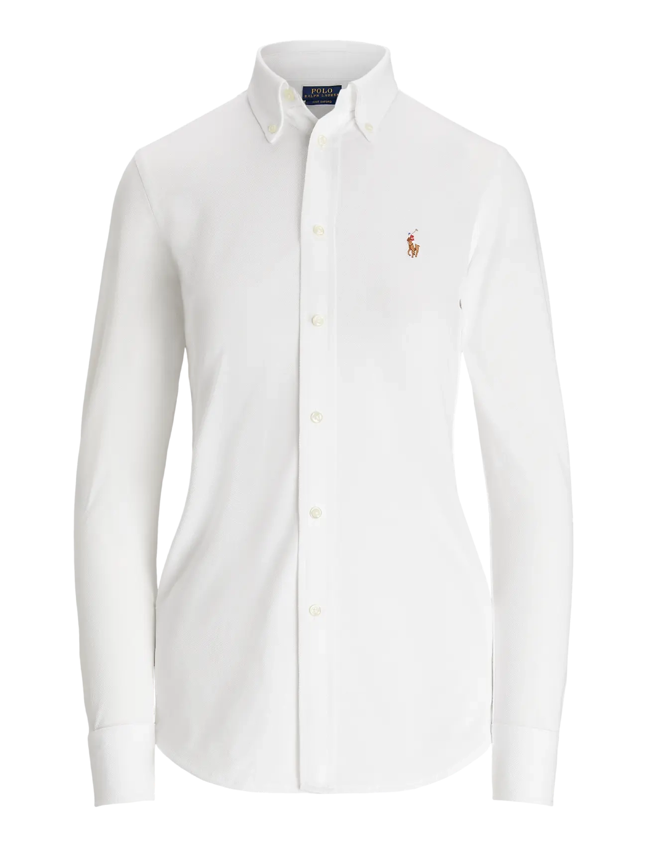 Slim Fit Knit Cotton Oxford Shirt