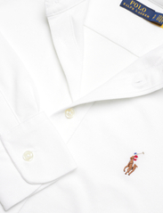 Polo Ralph Lauren - Slim Fit Knit Cotton Oxford Shirt - krekli ar garām piedurknēm - white - 3