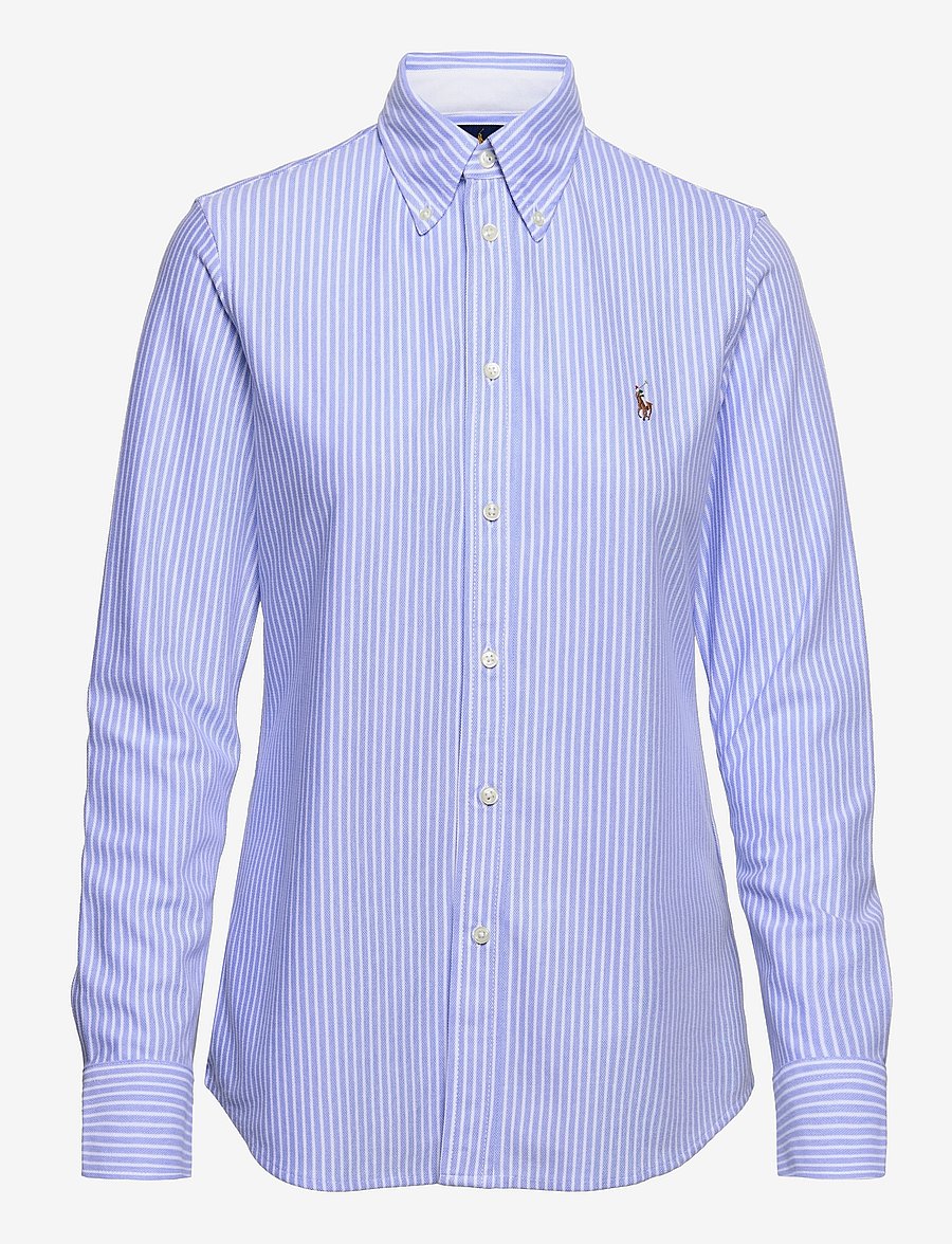 Polo Ralph Lauren - Striped Knit Oxford Shirt - chemises en jeans - harbor island blue - 1