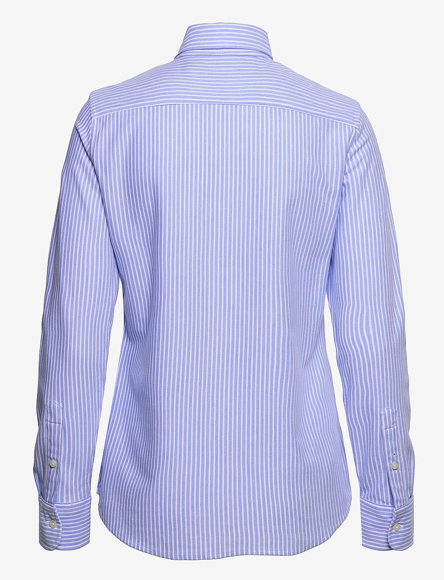 Polo Ralph Lauren - Striped Knit Oxford Shirt - chemises en jeans - harbor island blue - 2