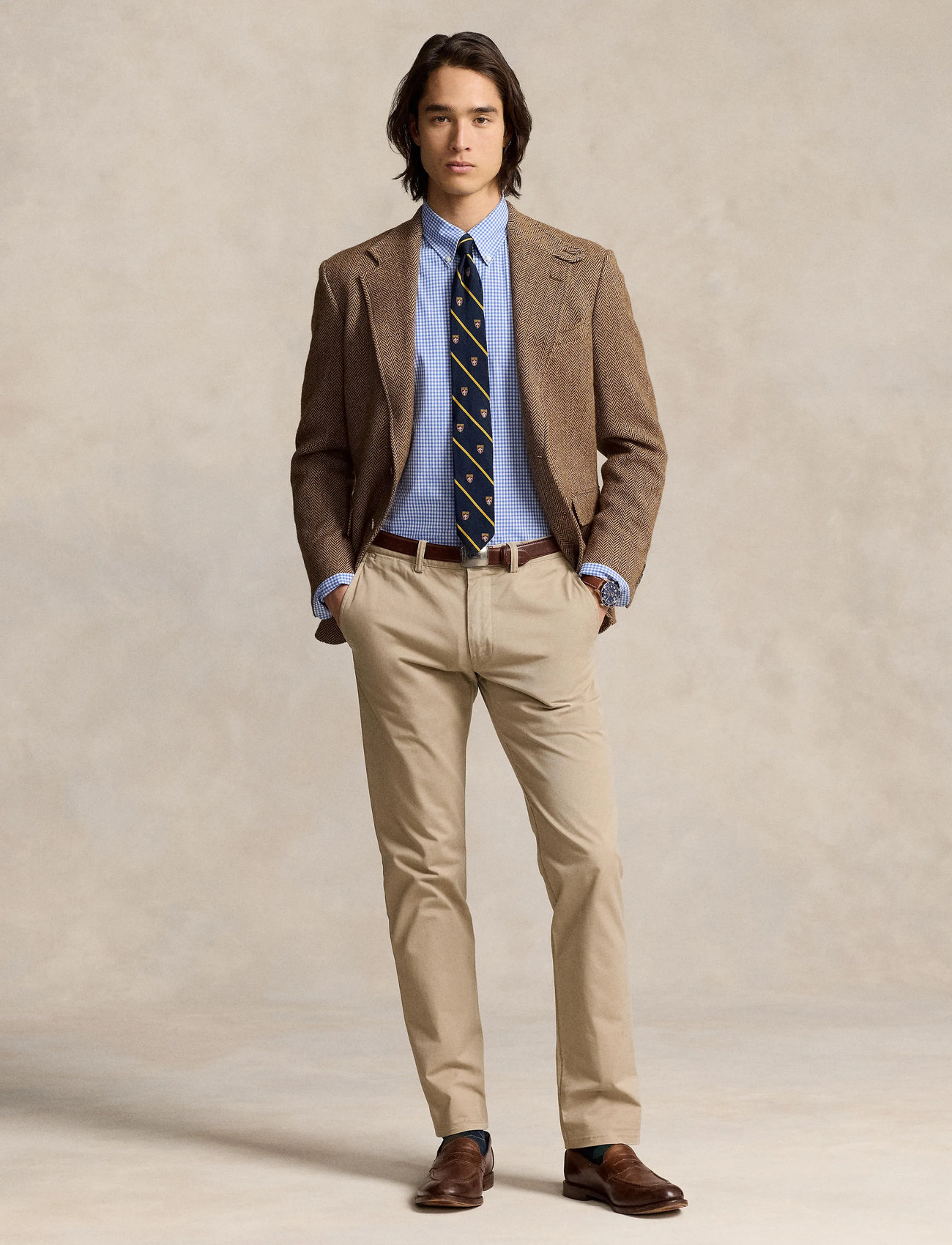 Polo Ralph Lauren Slim Fit Striped Stretch Poplin Shirt - Blue - S 2