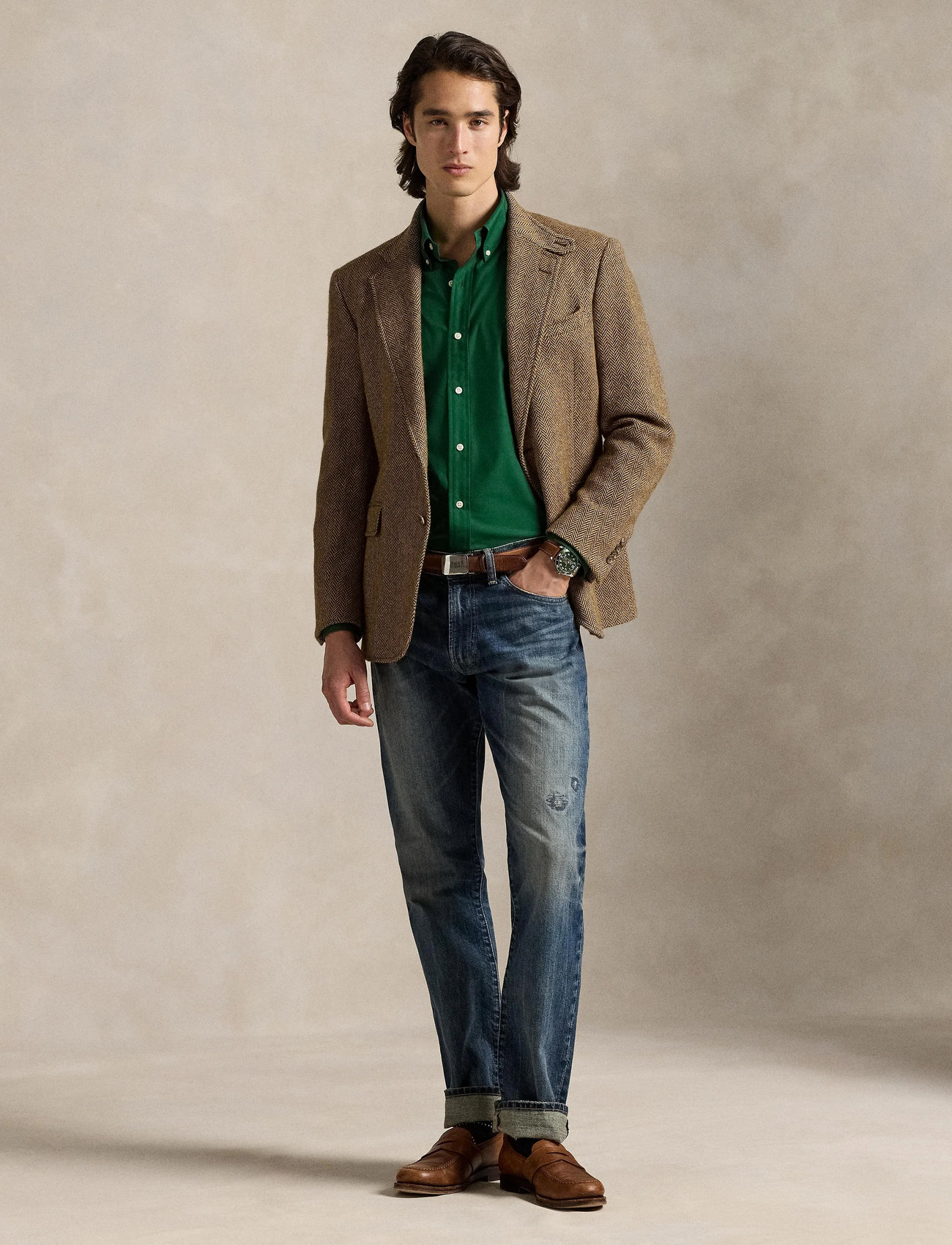 Polo Ralph Lauren 50/1 Bistrch Poplin-Slbdppcs - Green - S 1