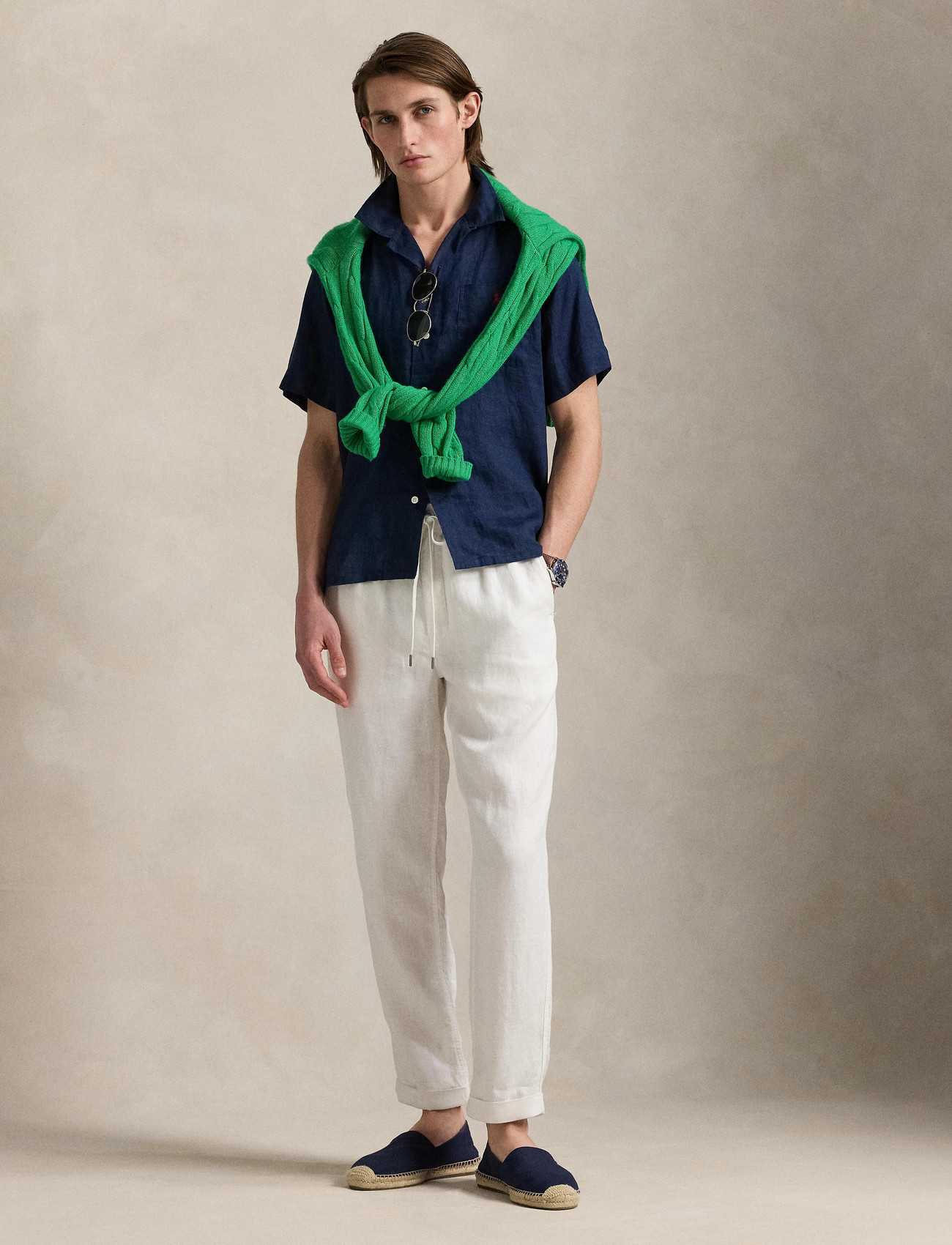 Polo Ralph Lauren Classic Fit Linen Camp Shirt - - S 2