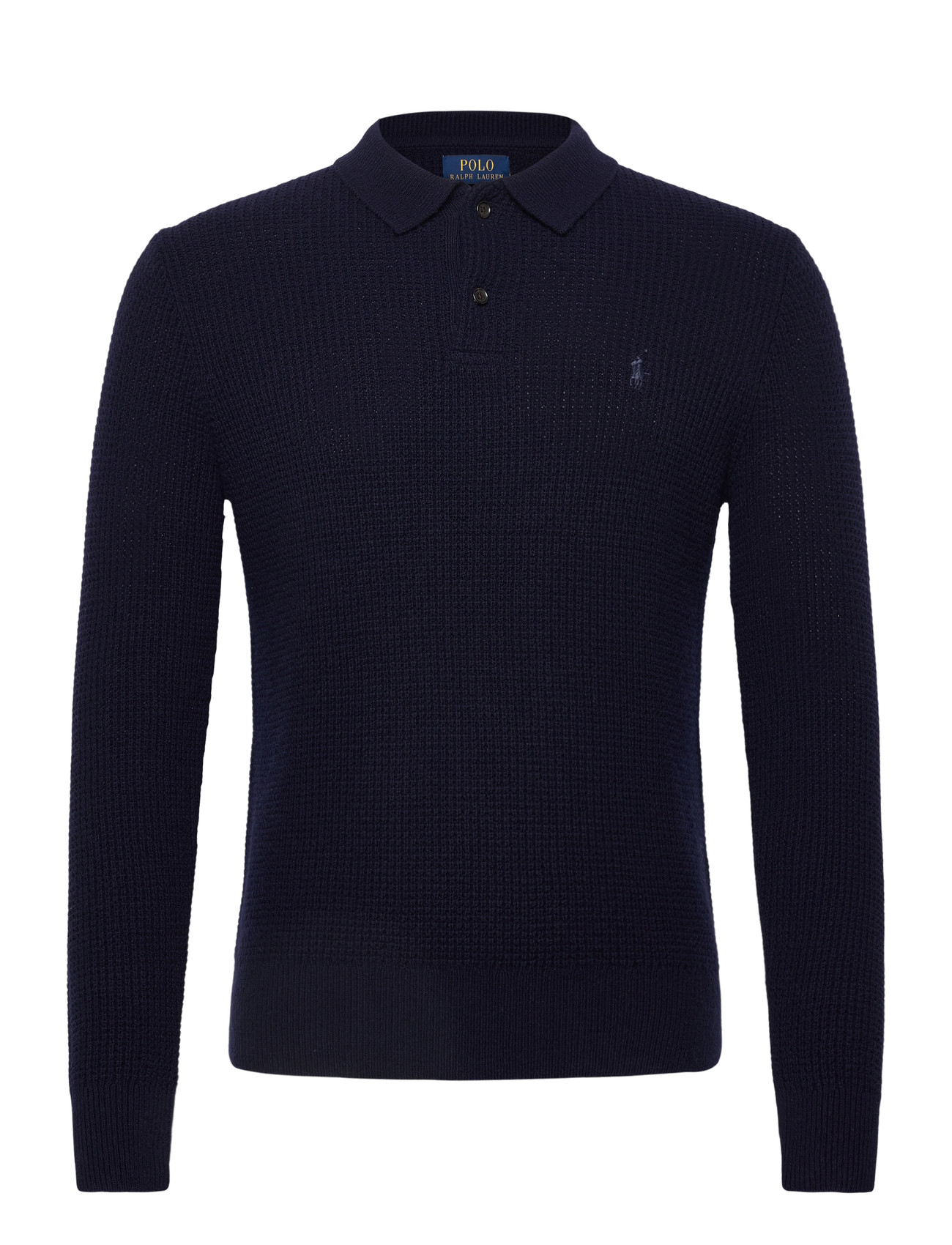 Polo Ralph Lauren | Textured Wool-Cotton Polo-Collar Sweater | M