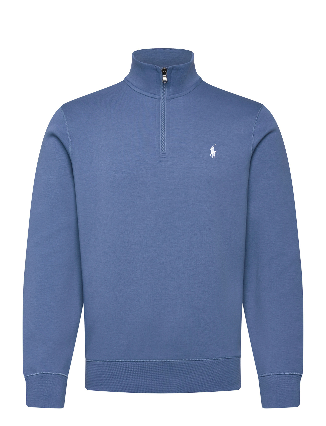Polo Ralph Lauren Double-Knit Quarter-Zip Pullover - Grey - XS 2