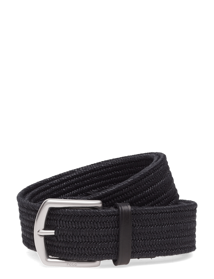 Polo Ralph Lauren - 34MM BRAIDED FABRIC STRETCH BLT - geflochtene gürtel - polo black - 0