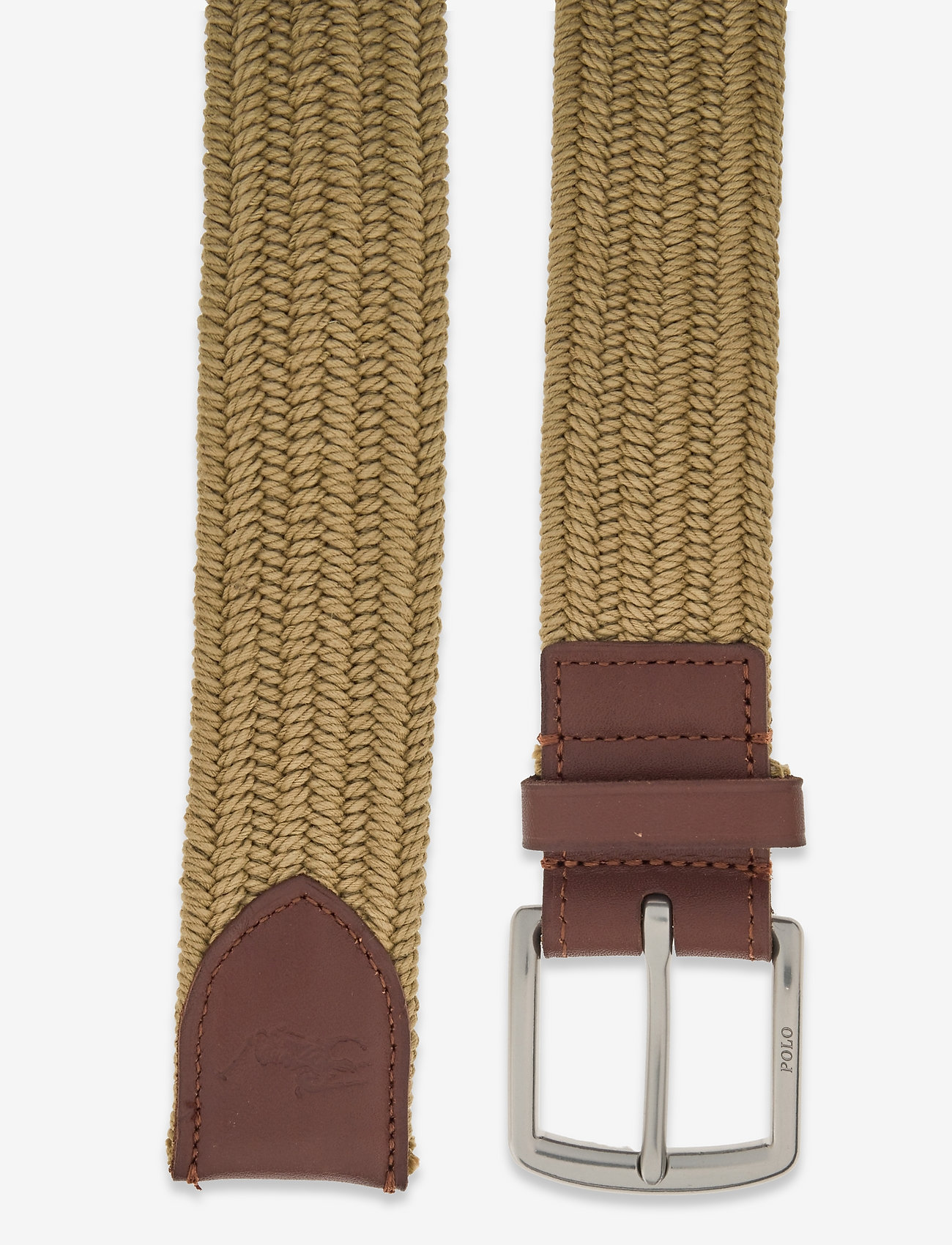Polo Ralph Lauren - Leather-Trim Braided Belt - geflochten gürtel - timber brown - 1