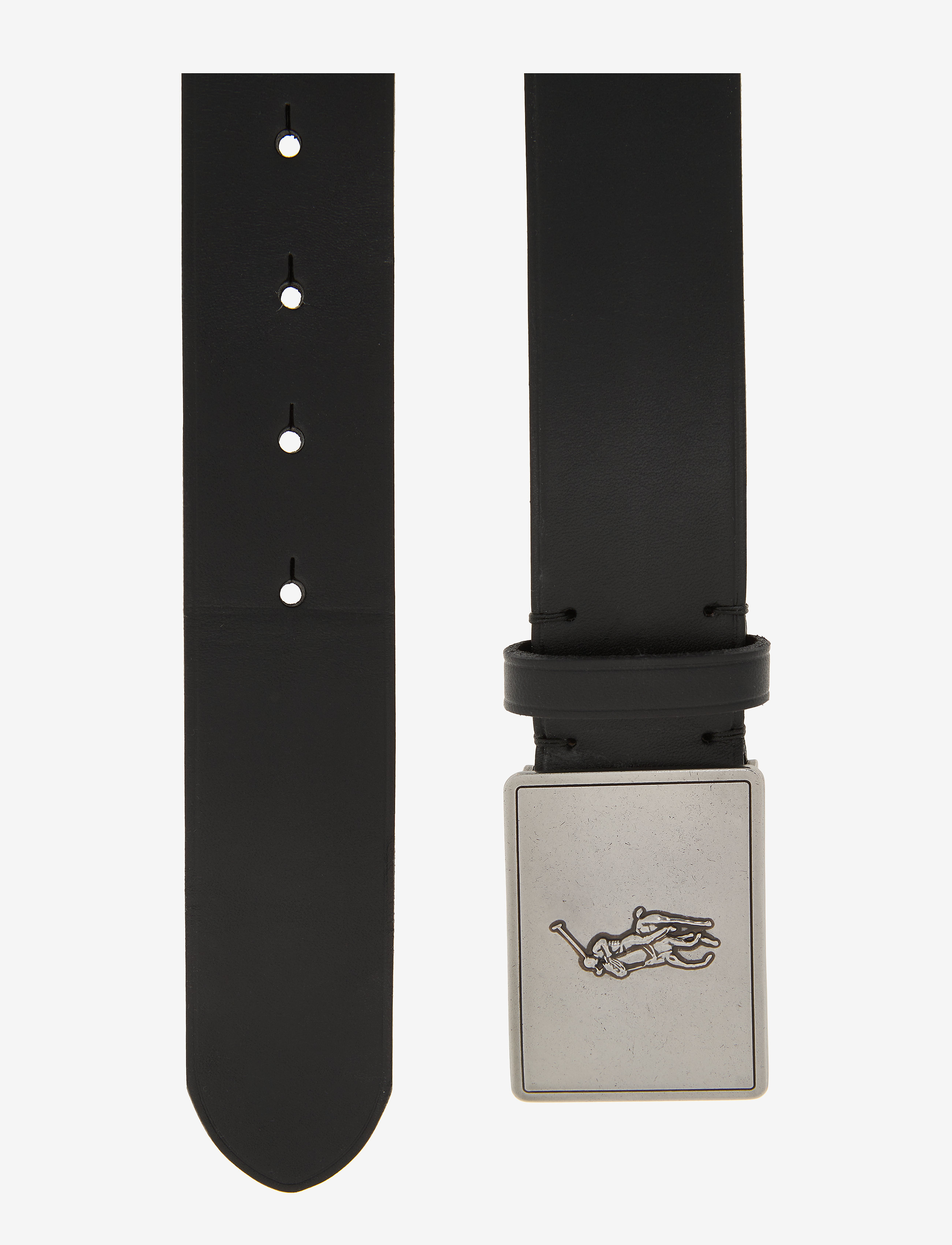 Polo Ralph Lauren - Pony Plaque Leather Belt - klassikalised vööd - black - 1