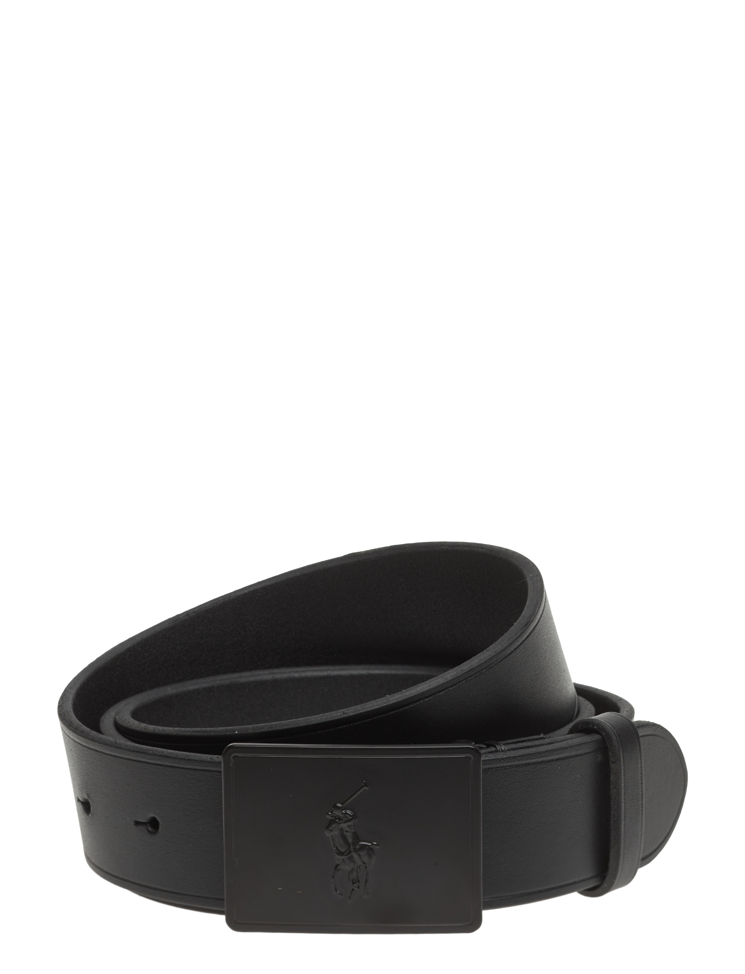 Polo Ralph Lauren 36Mm Pp Plaque Belt, Mænd, Plaque Bælte, Sort, Str: 40