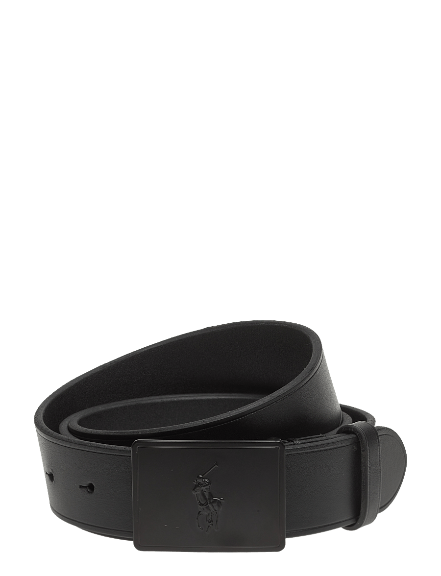 Polo Ralph Lauren - 36MM PP PLAQUE BELT - klassische gürtel - black/matte black - 0